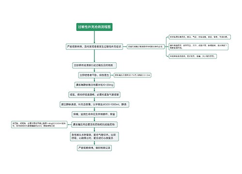 过敏性休克抢救流程图