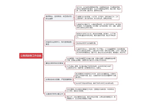 公务员财务工作总结