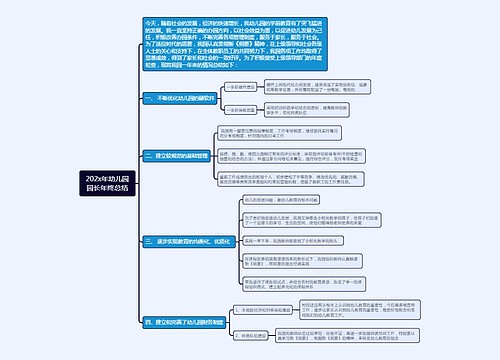 202x年幼儿园园长年终总结