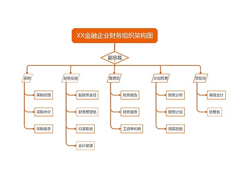 ﻿XX金融企业财务组织架构图