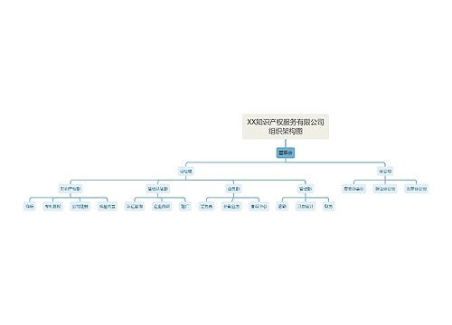 XX知识产权服务有限公司组织架构图