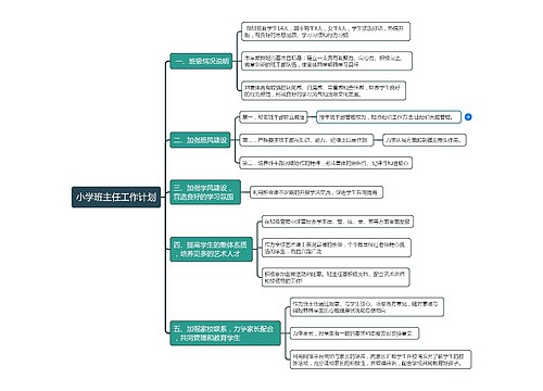 小学班主任工作计划