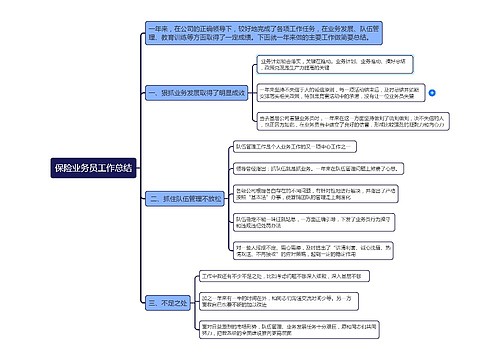 保险业务员工作总结