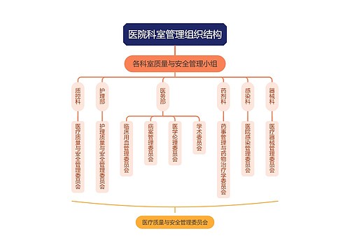 医院科室管理组织结构