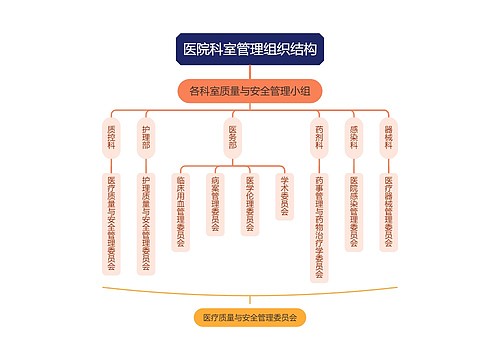 医院科室管理组织结构