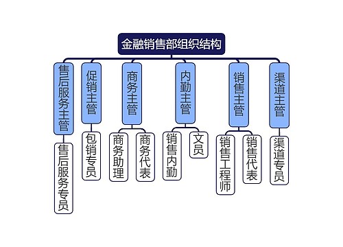 金融销售部组织结构预览图