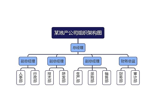 某地产公司组织架构图