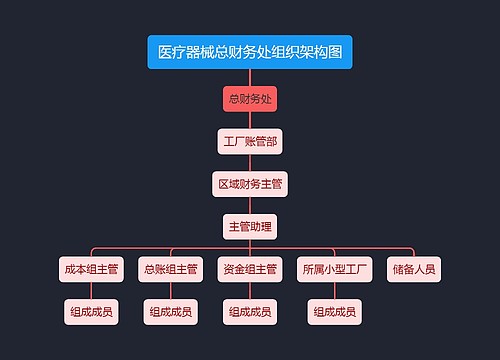 医疗器械总财务处组织架构图