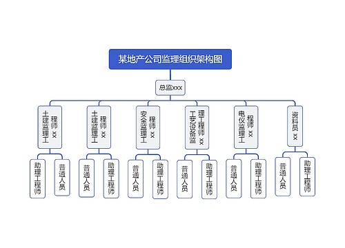 某地产公司监理组织架构图