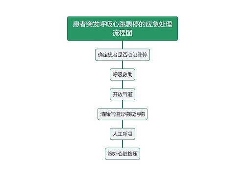 患者突发呼吸心跳骤停的应急处理流程图