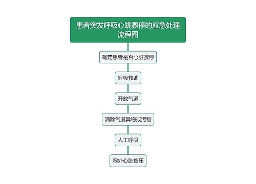 患者突发呼吸心跳骤停的应急处理流程图