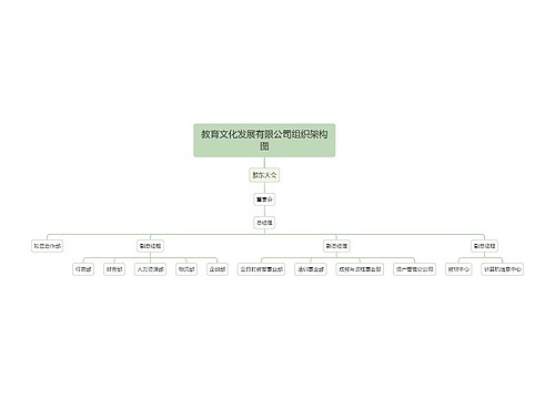 教育文化发展有限公司组织架构图