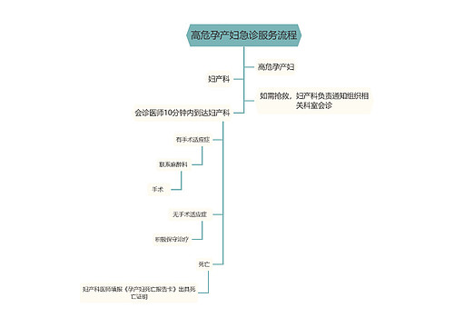 高危孕产妇急诊服务流程