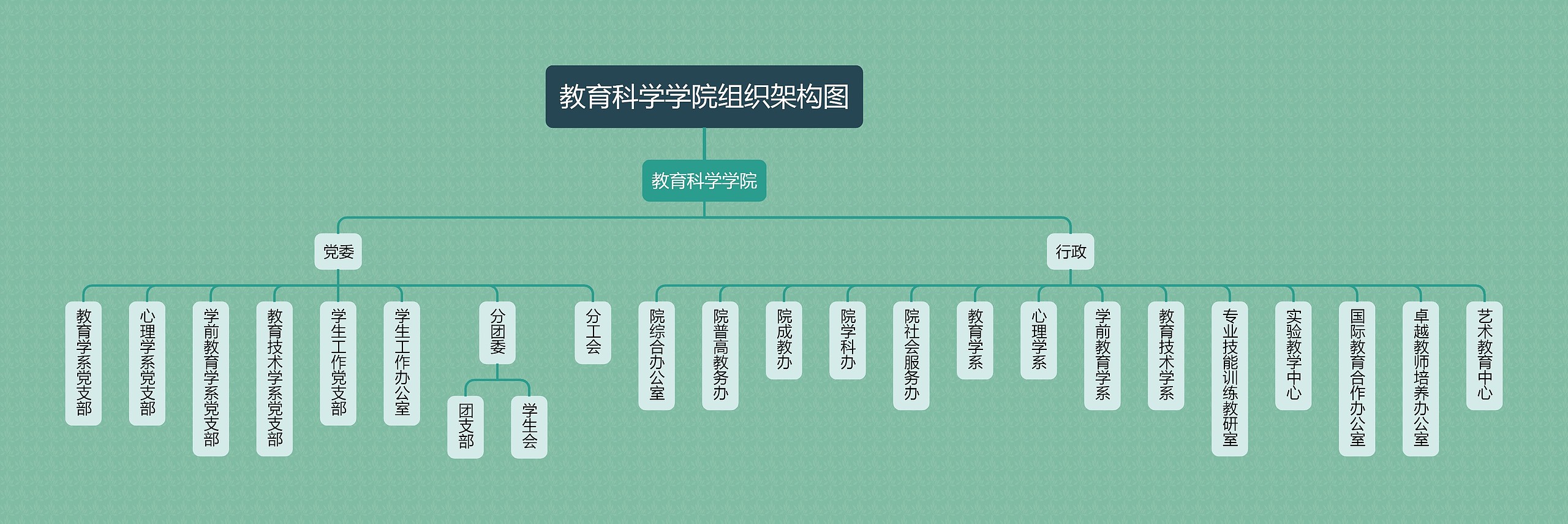 教育科学学院组织架构图