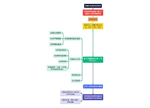 医疗室颤和室速的急救程序流程图