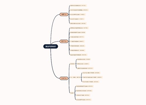 基金代码知识的思维导图