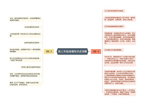 高三年级地理知识点讲解