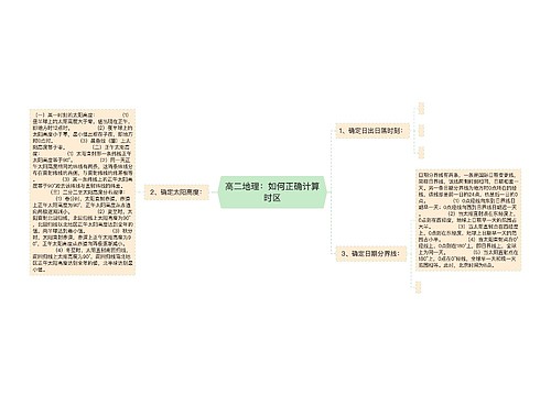 高二地理：如何正确计算时区