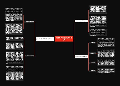 高中数学提高成绩的妙招分享 高中数学提高成绩的妙招分享