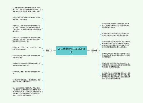 高二化学必修三基础知识点