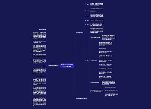 高中数学学习的方法和学习要掌握的要素 高中数学学习的方法和学习要掌握的要素