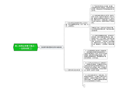 高二地理必修复习要点——自然地理(三)