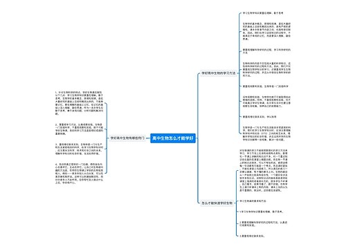 高中生物怎么才能学好
