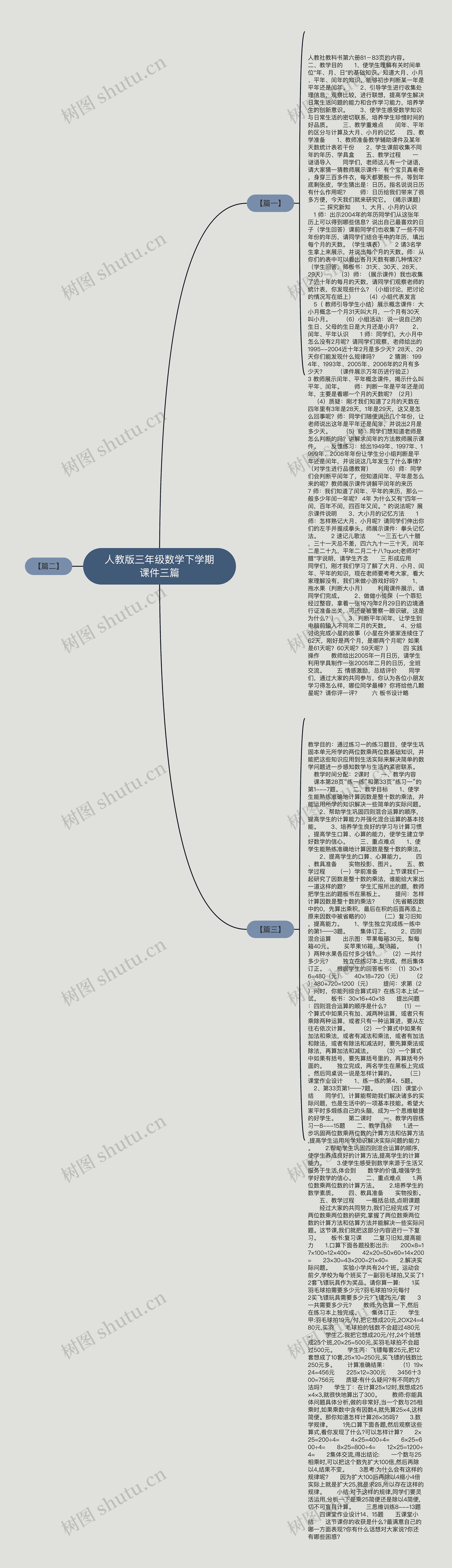 人教版三年级数学下学期课件三篇