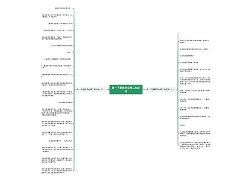 高一下册数学必修二知识点 高一下册数学必修二知识点