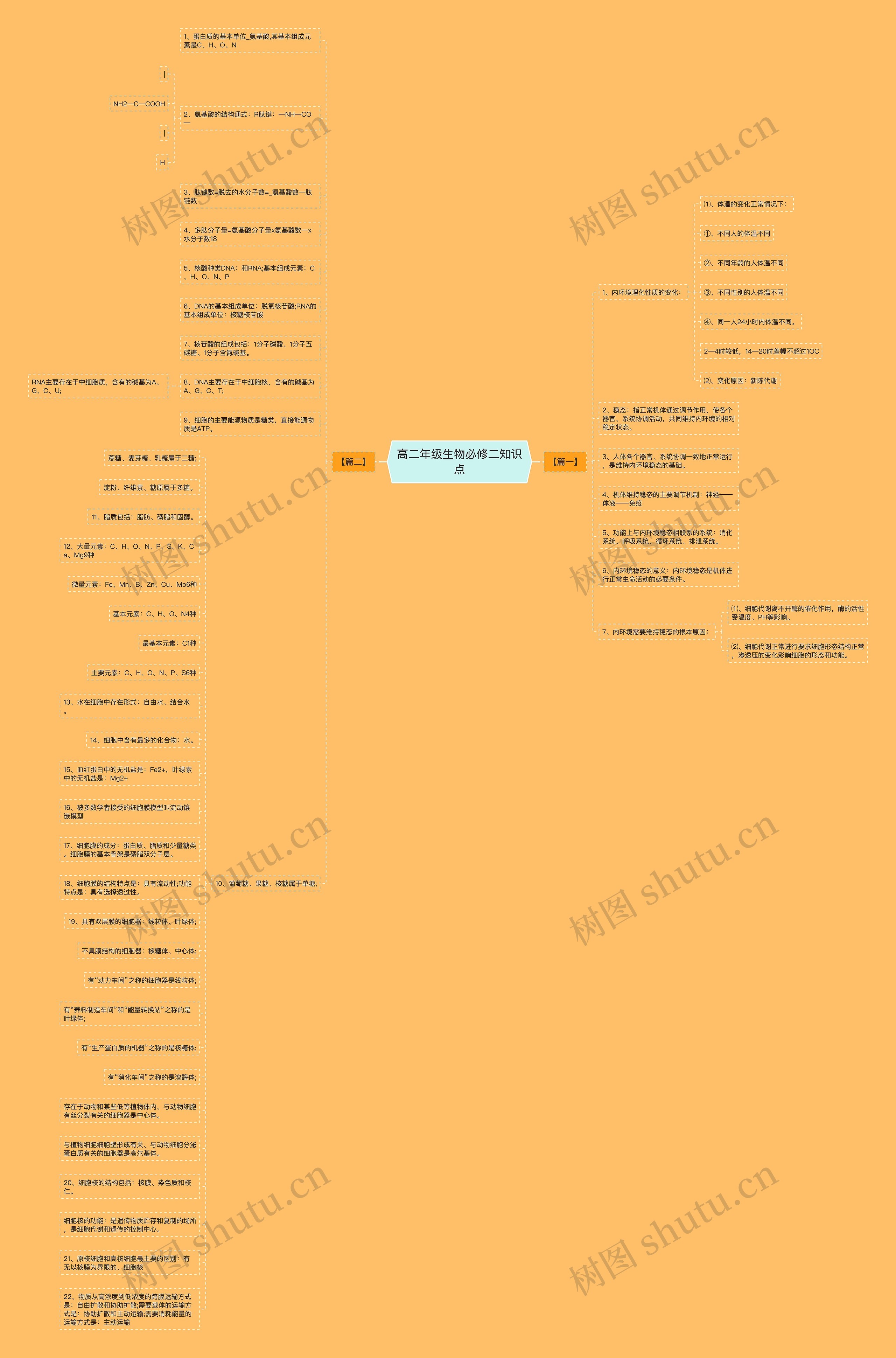 高二年级生物必修二知识点 高二年级生物必修二知识点