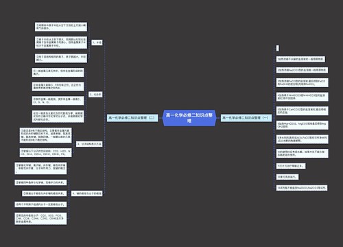 高一化学必修二知识点整理
