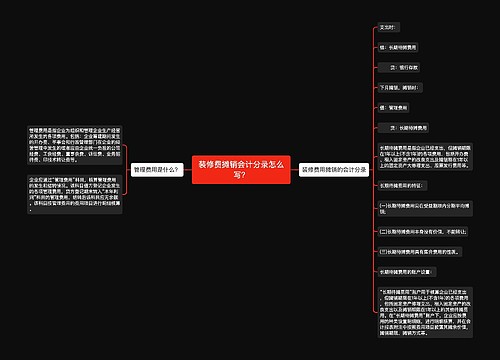 装修费摊销会计分录怎么写？