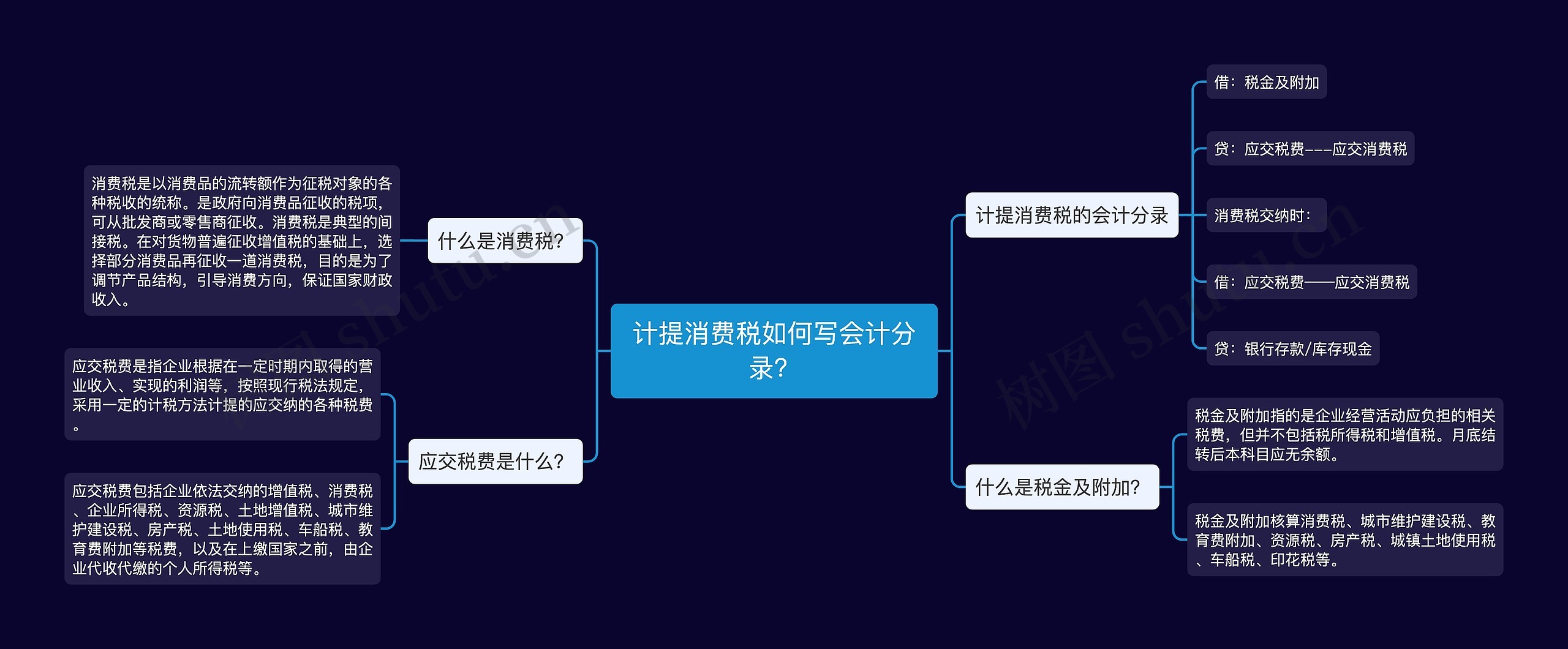 计提消费税如何写会计分录？