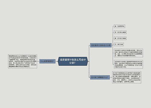 设定提存计划怎么写会计分录？思维导图