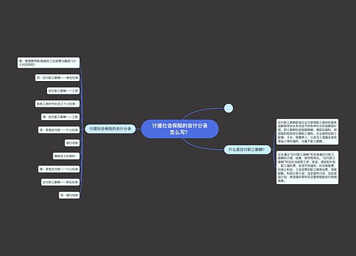 计提社会保险的会计分录怎么写？