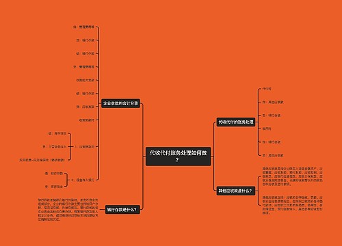 代收代付账务处理如何做？