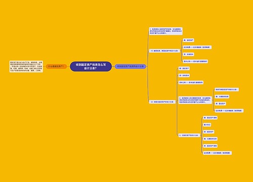 收到固定资产投资怎么写会计分录？思维导图