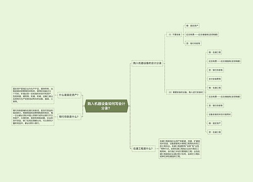 购入机器设备如何写会计分录？