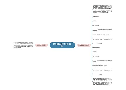 现金盘盈如何进行账务处理？