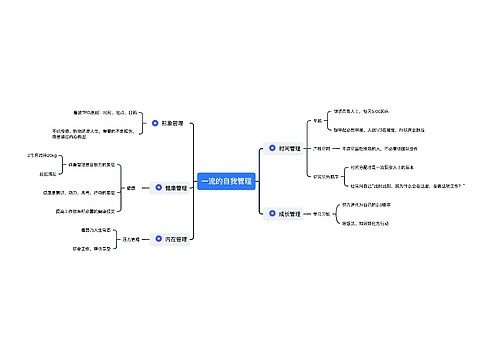 一流的自我管理
