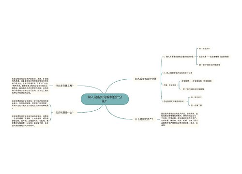 购入设备如何编制会计分录？