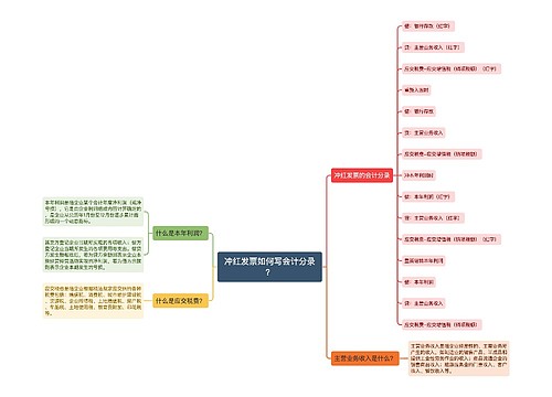 冲红发票如何写会计分录？