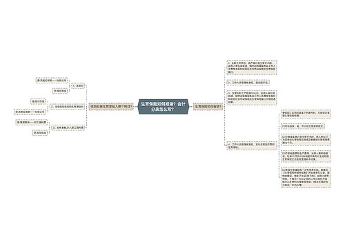 生育保险如何报销？会计分录怎么写？思维导图