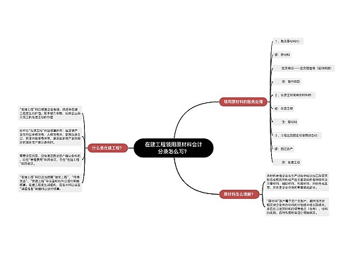 在建工程领用原材料会计分录怎么写？