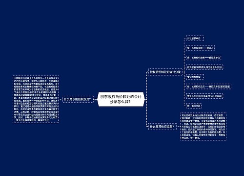 股东股权折价转让的会计分录怎么做？