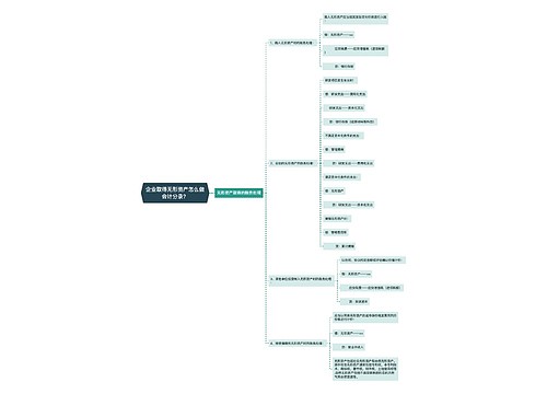 企业取得无形资产怎么做会计分录？思维导图