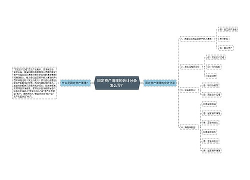 固定资产清理的会计分录怎么写？