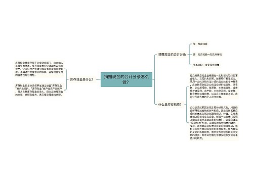 捐赠现金的会计分录怎么做？