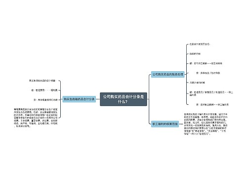 公司购买药品会计分录是什么？