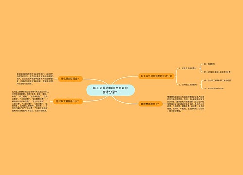 职工去外地培训费怎么写会计分录？